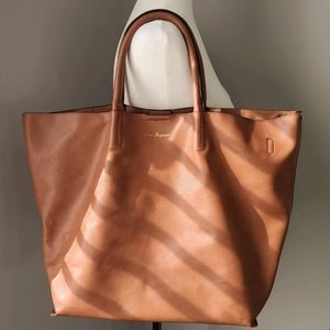 Urban Originals Luxury vegan leather brown tote
